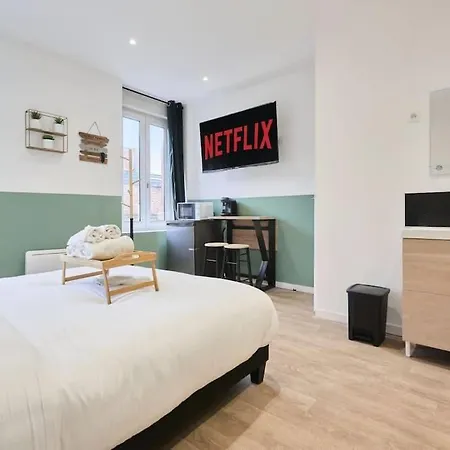 Appartement Leaf - Olympe Suites&spa - Tourcoing, Lille